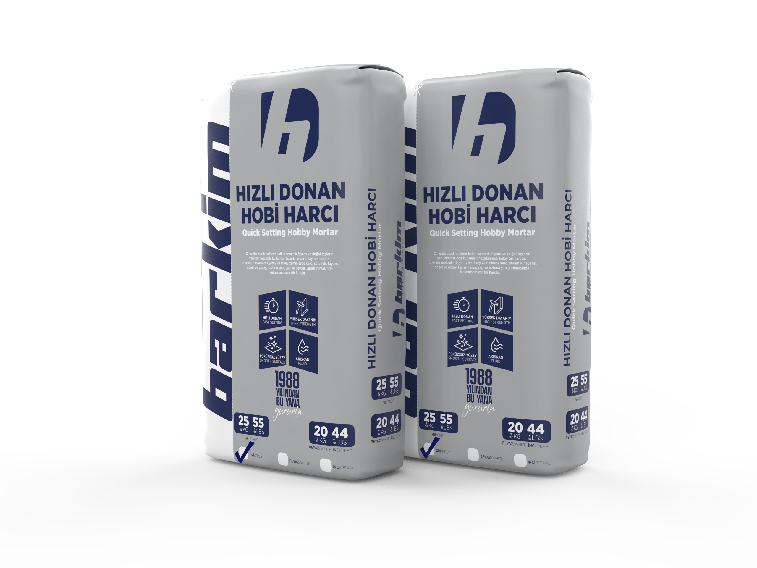 Hızlı Donan Hobi Harcı 25 Kg - Gri - 1210 - Görsel 2