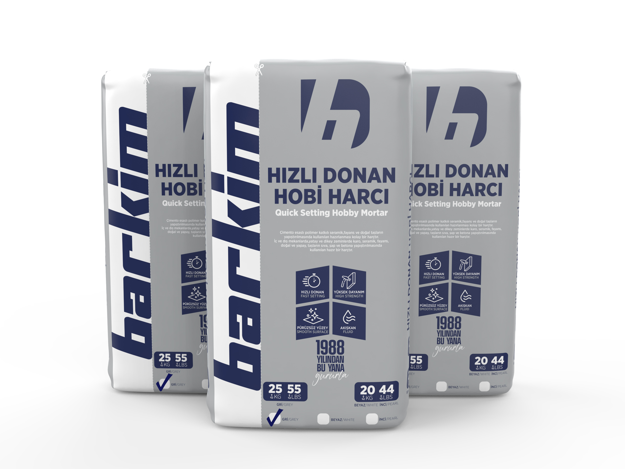 Hızlı Donan Hobi Harcı 25 Kg - Gri - 1210 - Görsel 3