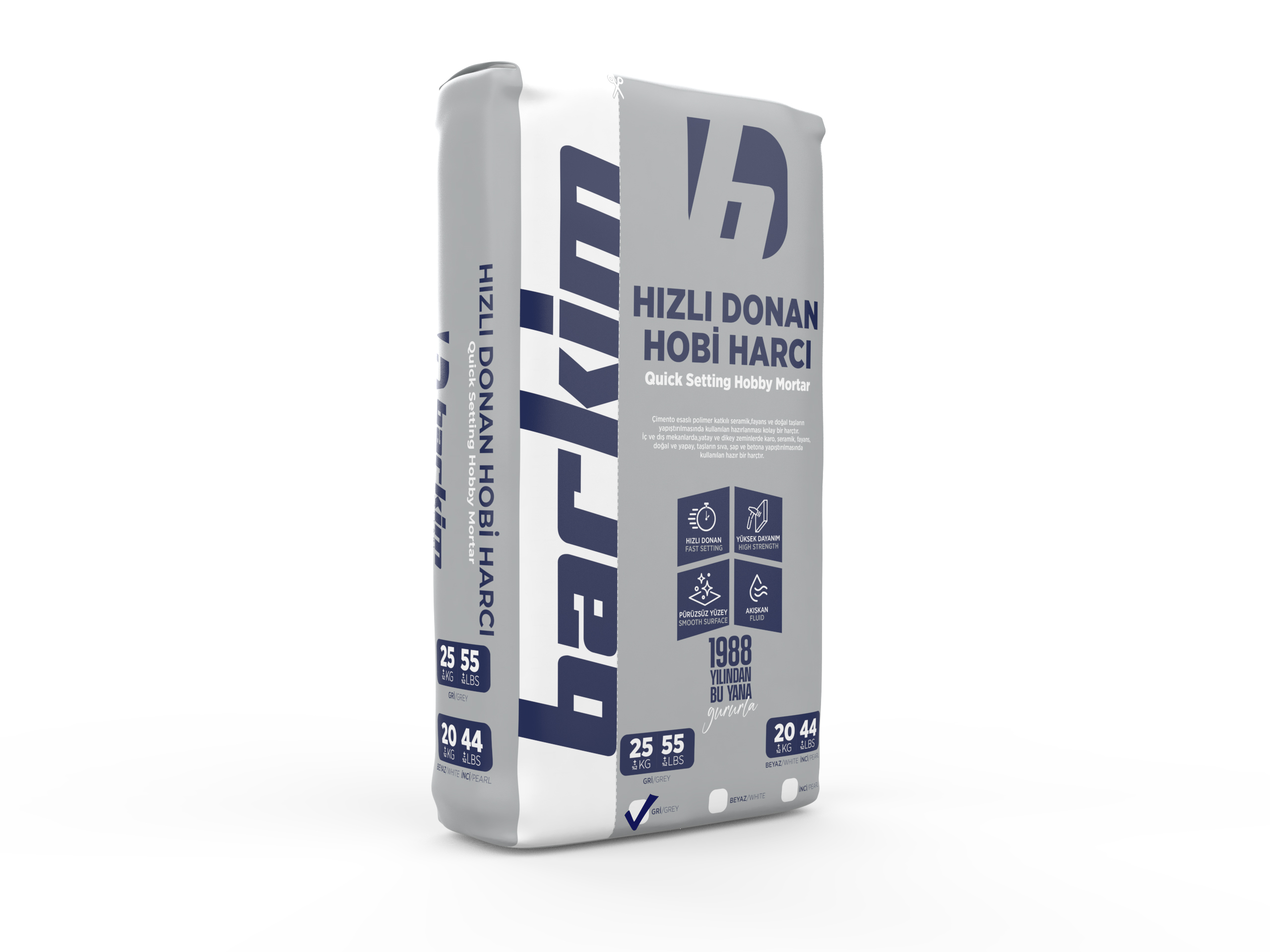 Hızlı Donan Hobi Harcı 25 Kg - Gri - 1210 - Görsel 4