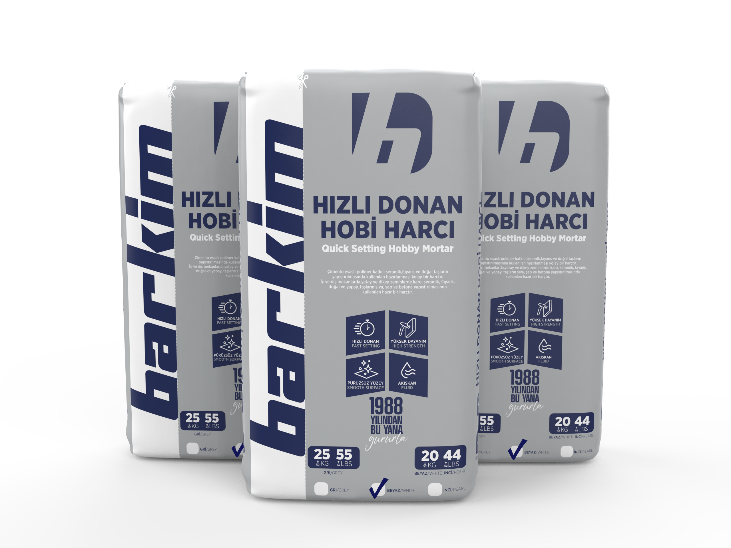 Hızlı Donan Hobi Harcı 20 Kg - Beyaz - 2440 - Görsel 4