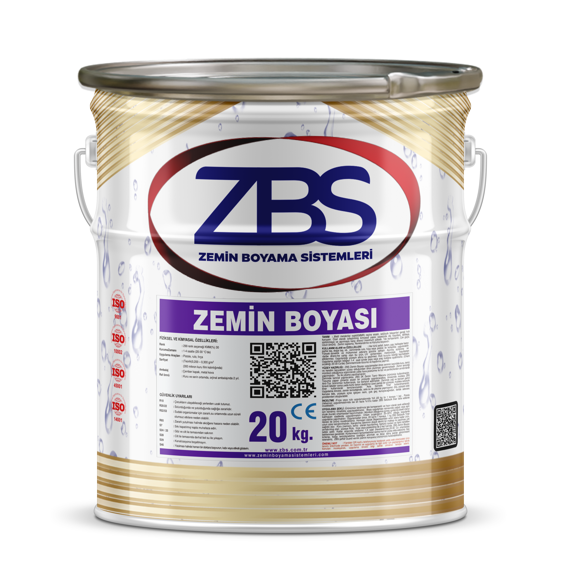 Zemin Boyası Açık Gri 20 KG