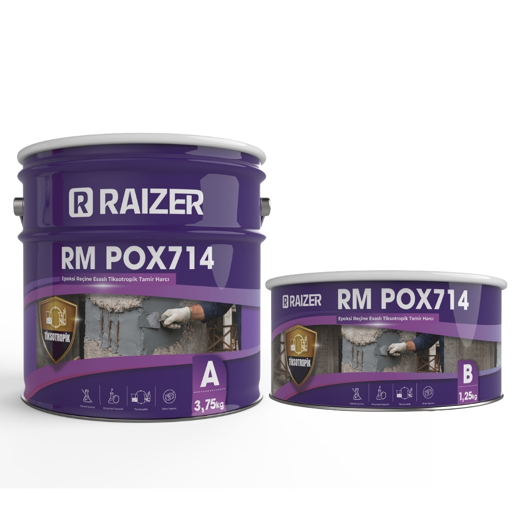 RM POX 714 Epoksi Reçine Esaslı Tiksotropik Tamir Harcı